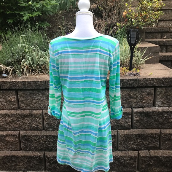 LILLY PULITZER Linden stripe Cotton Shift Dress M - Picture 8 of 14